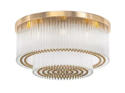 MARLE gold and glass ceiling light 3D model