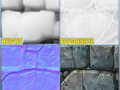 Stylized Wall Seamless Texture Texture 128