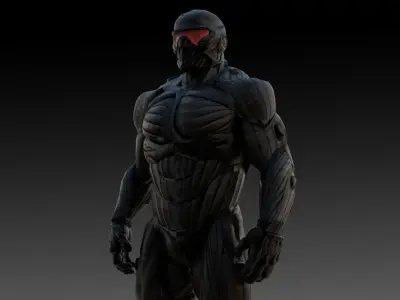 Crysis Nanosuit 3D Model High-Quality Rigged  Low-poly 3D model