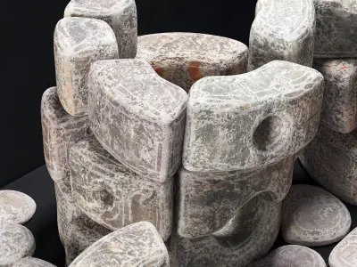 Dolmen stone cone 3D model