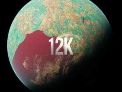 Planet Quetta 12K Cycles 3D model