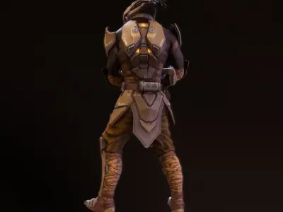 Depredador Predator Low-poly 3D model