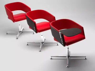 M - two chairs with base 3D model