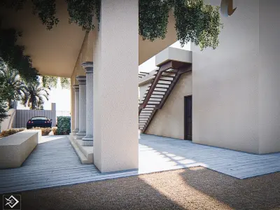 Desert House Low-poly 3D model