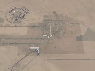 Isfahan Airport Low-poly 3D model