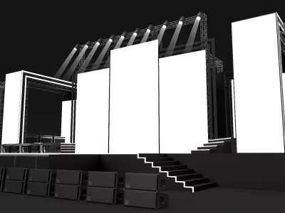Concert Stage 09 3D model