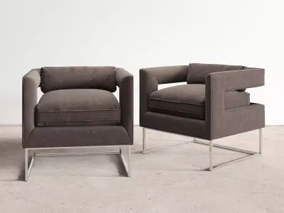 Cut Out Chair 3D model