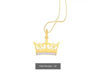 9 Crown Diamond Pendant charms pack