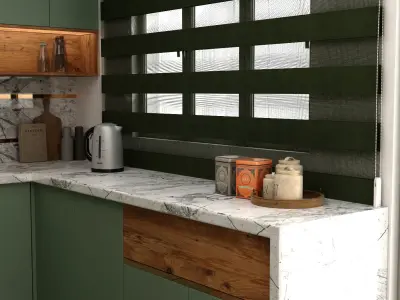 Modern Kitchen Cabinet  Free 3D model