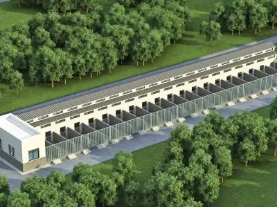 Animal Shelter - Kennel Facility 3D model