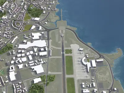 Tromso - Airport - TOS Low-poly 3D model