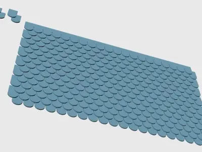 ROOF TEXTURE HO SCALE ENLARGEABLE MODULAR 3D print model