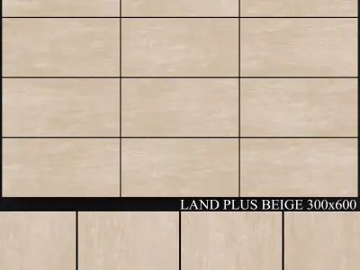 Yurtbay Seramik Land Plus Beige 300x600 3D model