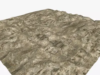 Outdoor Terrain Low-poly 3D model