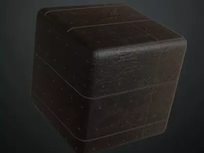 Rustic Weathered Bolted Cast Iron Plate PBR Seamless Texture