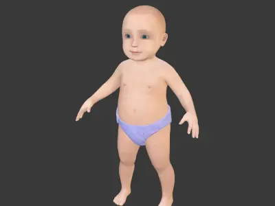  Rigged Baby Model 