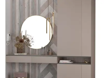hallway set 06 3D model