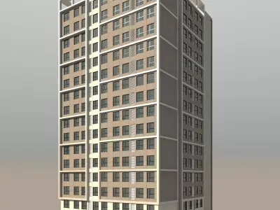 building apartment 3D model purchase