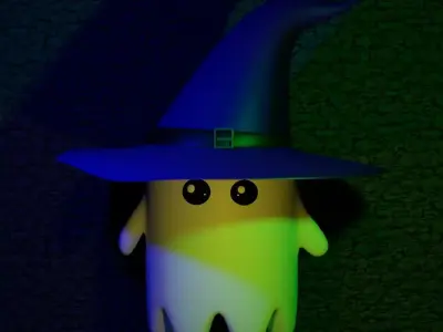 Ghost Low-poly 3D model buy