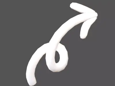 Doodle Buildable Arrow v1 002 Low-poly 3D model