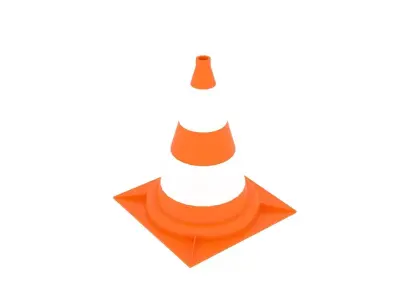 Traffic Cone 3D model Polygon mesh
