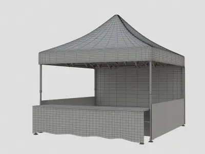 Marketing tent 4x4m 3D model