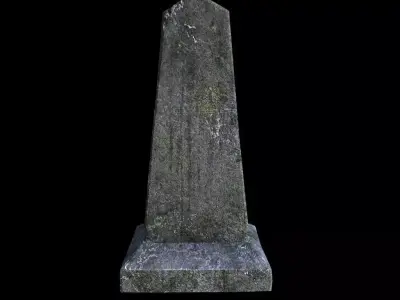 OldGravestone4 gravestone Low-poly 3D model