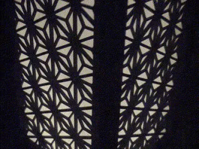 Kumiko Japanese Shoji Lantern - Asanoha 3D print model