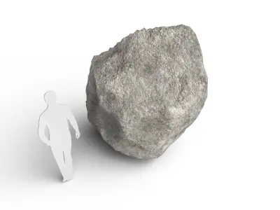 Rock M01A Low-poly 3D model