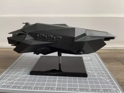 3D print Amun Ra stealth frigate from the Expanse 3D print model