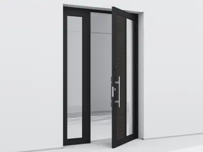 Aluminium door 127 3D model