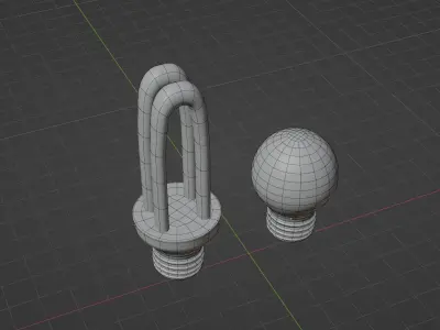 lamp LED Low-poly 3D model