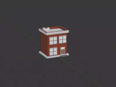House Game Assets Low-poly 3D model