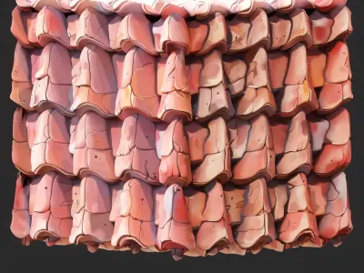 Stylized Roof Seamless Texture  Texture