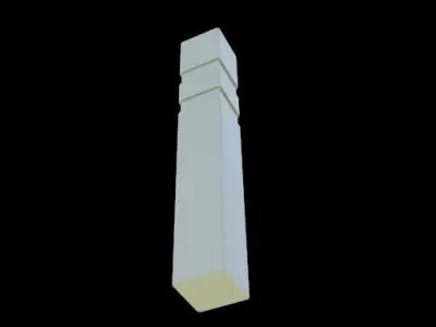 Road pole Free 3D model
