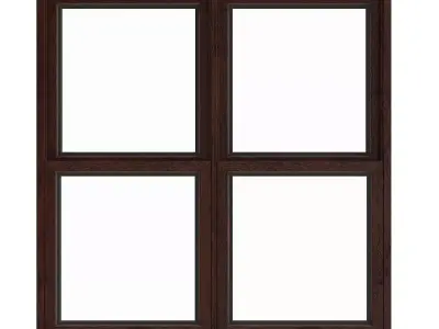 Wooden Window 15 3D model