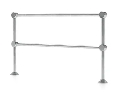 Pedestrian fencing 3D model