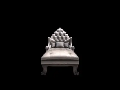 3d Render  Chaise Lounge Chair  3D model