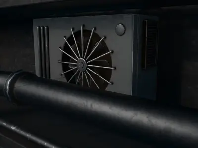 Cyberpunk Street Scene 3D model