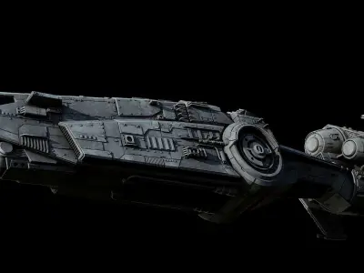 YV-337 light freighter  - Star Wars 3D model