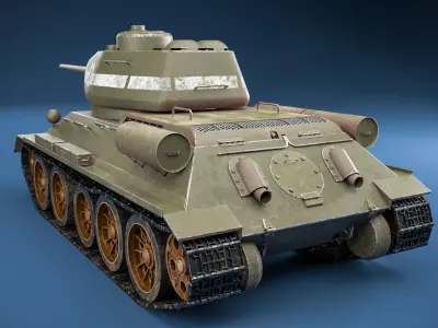 Tank T34 85  3D model