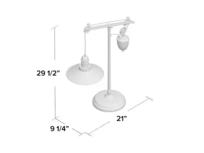 Entiat Adjustable Metal Desk Lamp 3D model