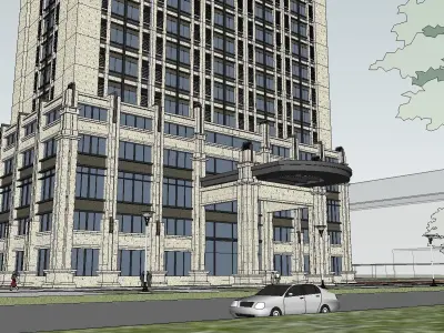 vacation spot-Resort-Fashion Leisure Hotel-0186 3D model