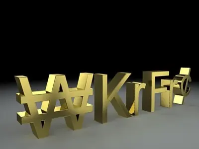 Currency Symbols 3D model