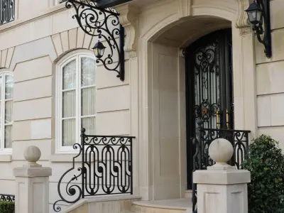 Wrought iron canopy  Metal Visor visor over porch  3D model