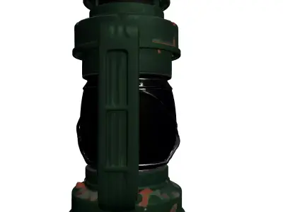 Weathered Camp Light 3D Model Low-poly 3D model