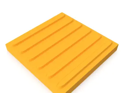 Tactile Pavement  Line 6 Clean 3D model