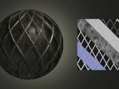 Realistic PBR Old Window Textures Seamless 4K  Texture