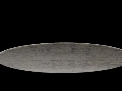Round Carpet Low-poly 3D model