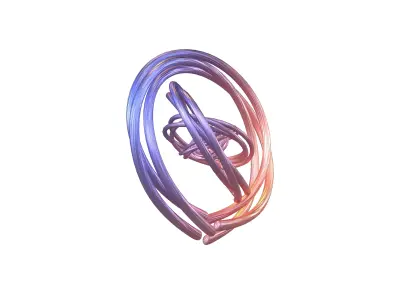 Abstract Shape v8 004 Low-poly 3D model